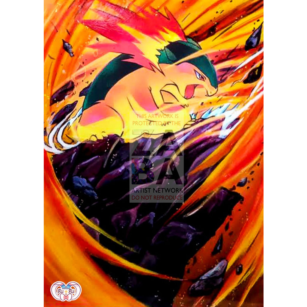 Typhlosion 17/115 Unseen Forces Extended Art Custom Pokemon Card - ZabaTV