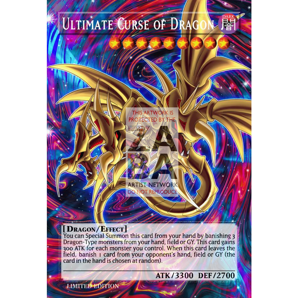 Ultimate Curse of Dragon Full Art ORICA - Custom Yu-Gi-Oh! Card - ZabaTV