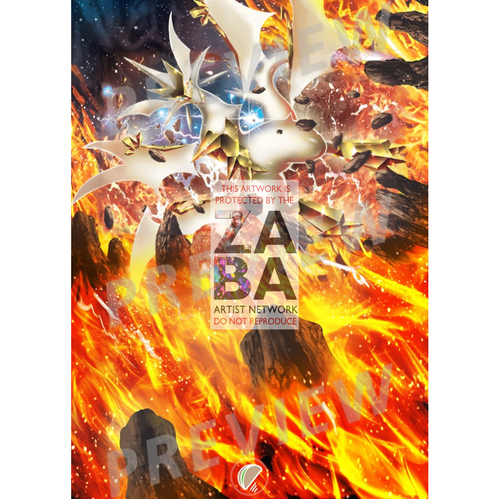 Ultra Necrozma SM165 Sun & Moon Promo Extended Art Custom Pokemon Card - ZabaTV