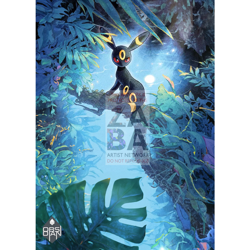 Umbreon 130/197 Obsidian Flames Extended Art Custom Pokemon Card | ZabaTV