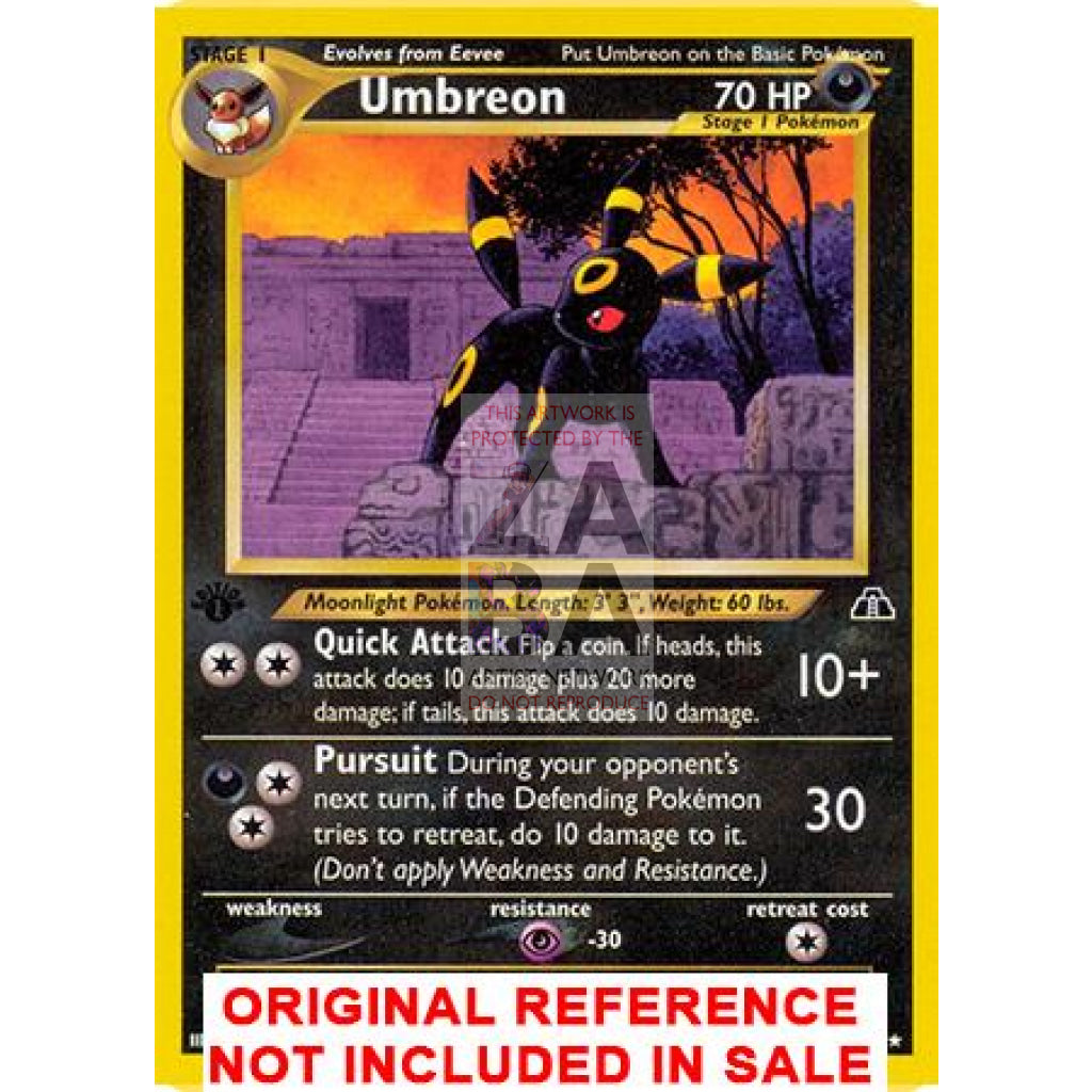 Umbreon 32/75 Neo Discovery Extended Art Custom Pokemon Card