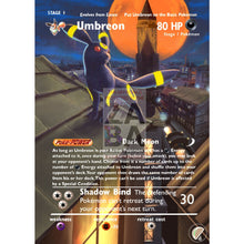 Umbreon H29/h32 Aquapolis Extended Art Custom Pokemon Card