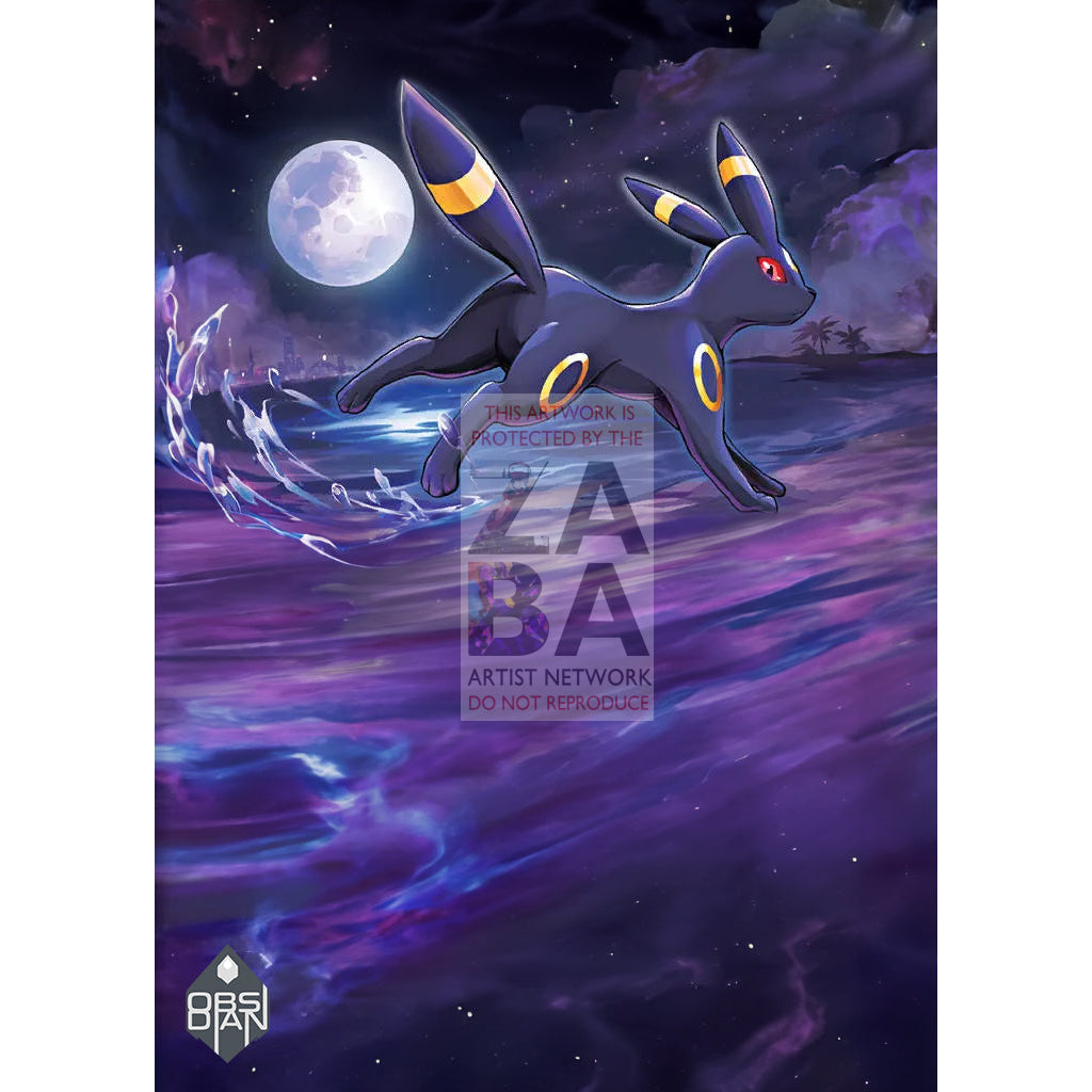 Umbreon SWSH129 Promo Extended Art Custom Pokemon Card - ZabaTV