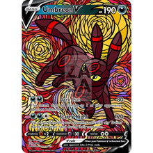 Umbreon V Stained-Glass Custom Pokemon Card