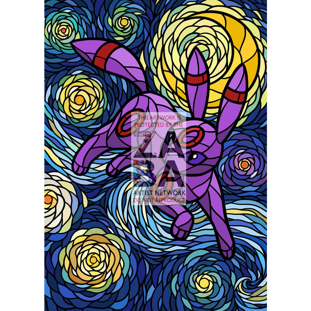 Umbreon V Stained-Glass Custom Pokemon Card - ZabaTV