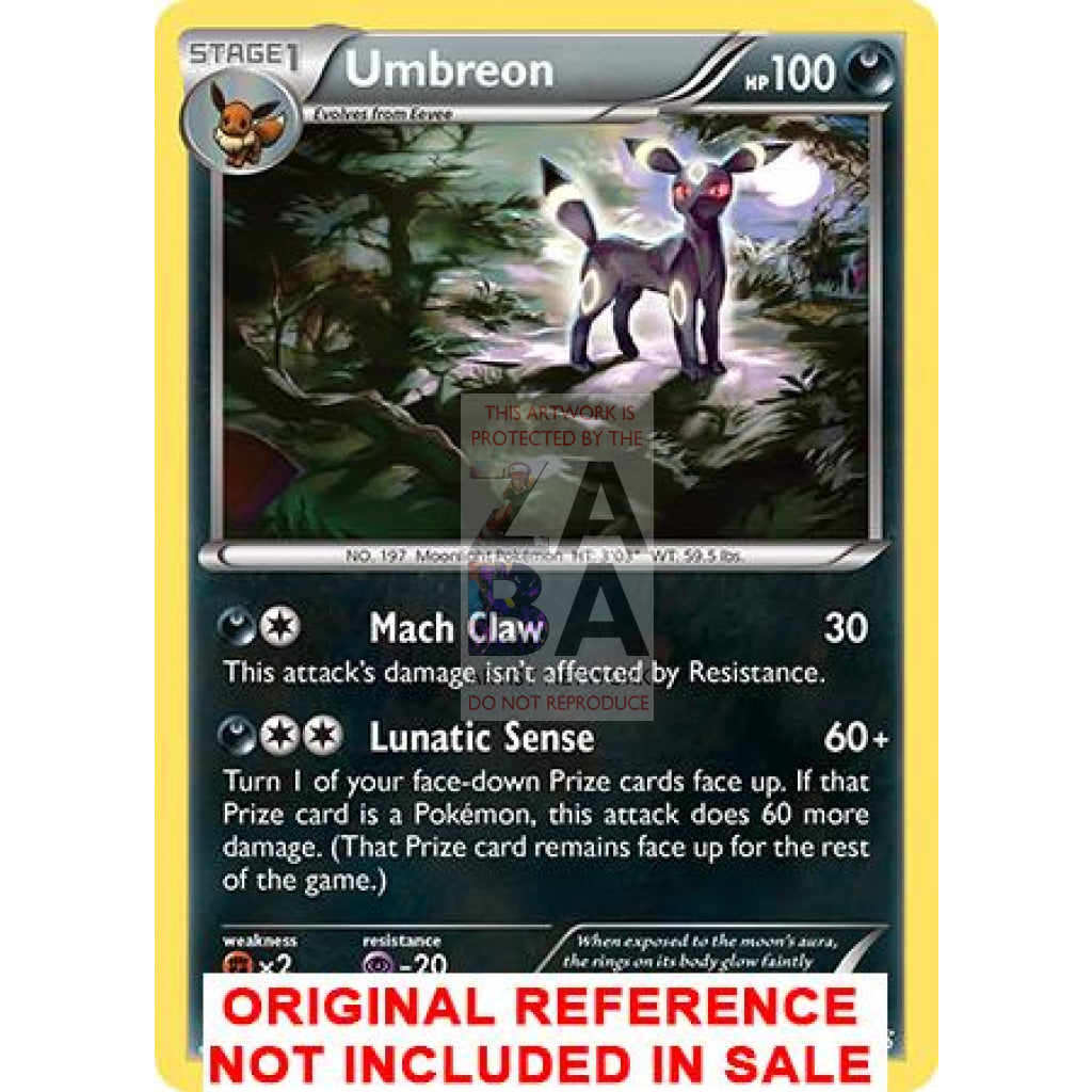 Umbreon XY96 XY Promo Extended Art Custom Pokemon Card - ZabaTV