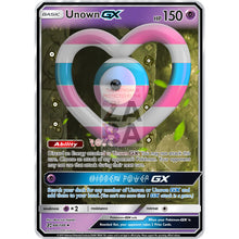 Unown Gx (Love Is Love Flag Editions) Custom Pokemon Card Intersex Pride