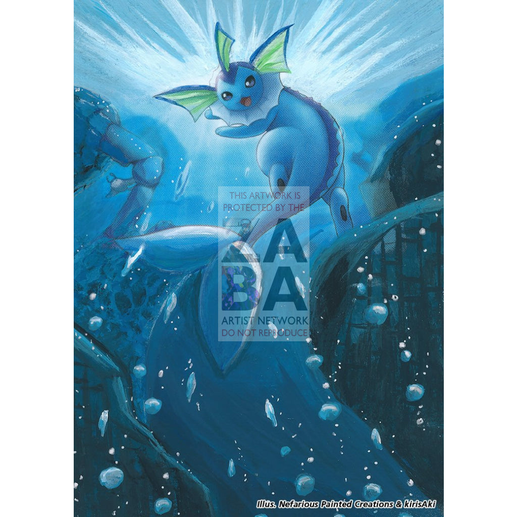 Vaporeon 22/98 Ancient Origins Extended Art Custom Pokemon Card - ZabaTV