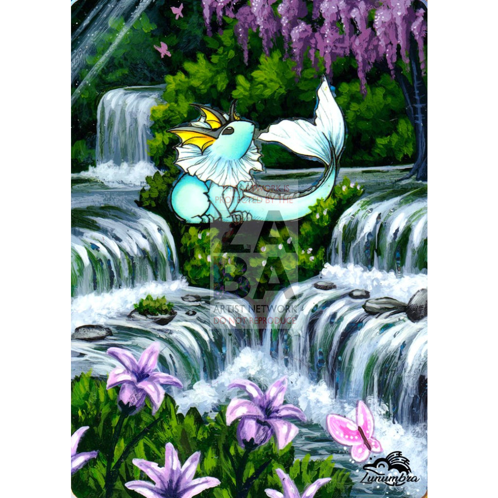 Vaporeon 28/64 Jungle Extended Art Custom Pokemon Card - ZabaTV