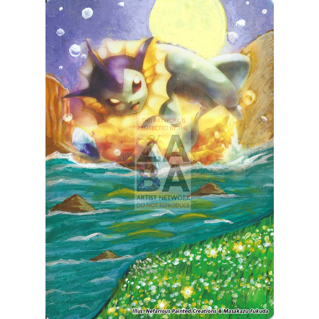 Vaporeon 52/95 Call Of Legends Extended Art Custom Pokemon Card Silver Holo