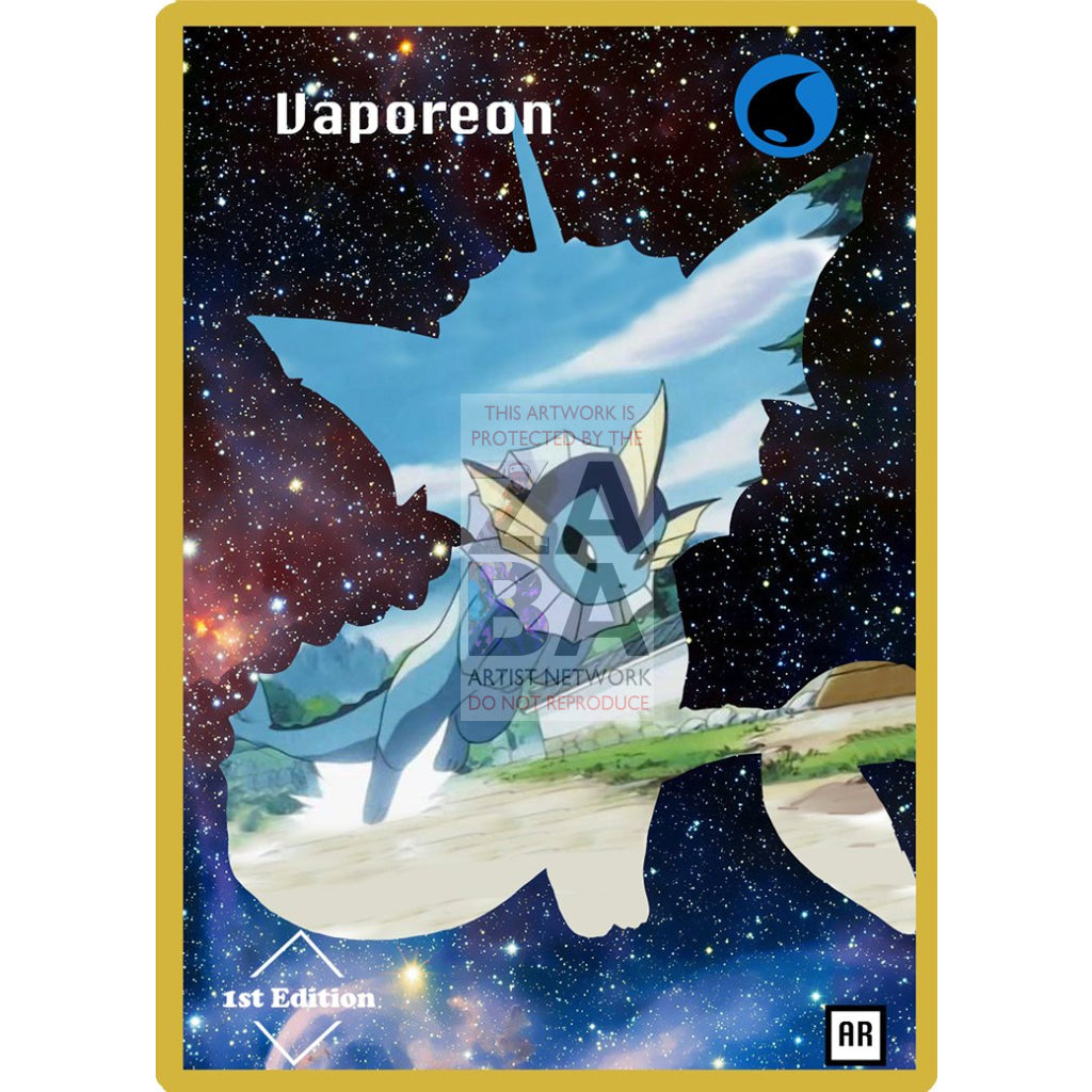 Vaporeon Anime Silhouette (DrewzCustomCards) - Custom Pokemon Card - ZabaTV