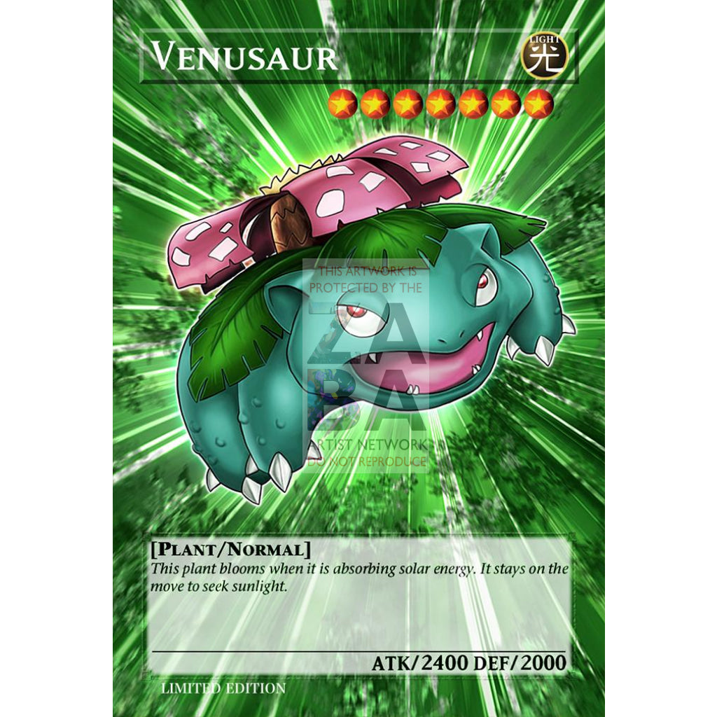 Venusaur Full Art ORICA - Custom Yu-Gi-Oh! Card - ZabaTV