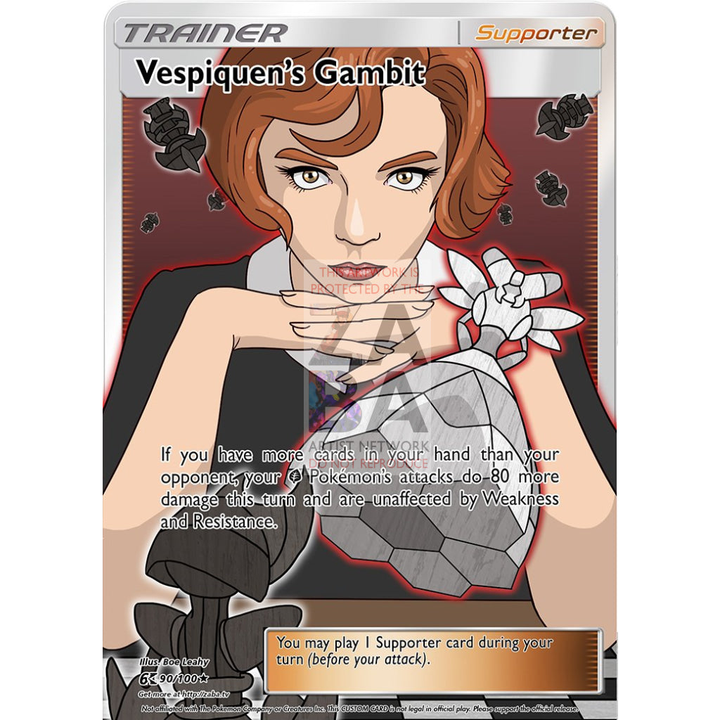 Vespiquens Gambit Custom Pokemon Card Silver Foil / With Text