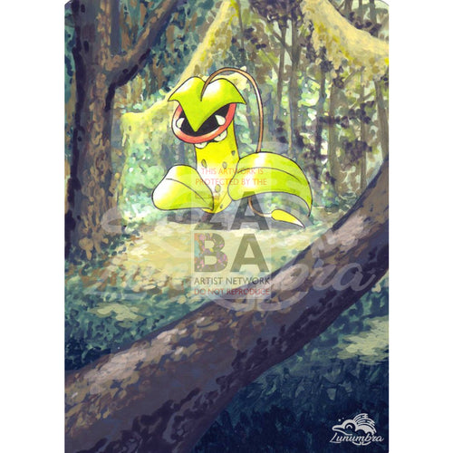 Victreebel 14/64 Jungle Set Extended Art Custom Pokemon Card Textless Silver Holographic
