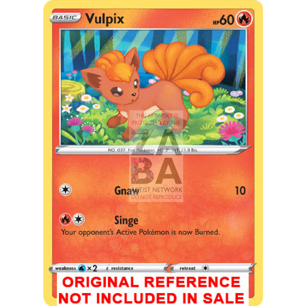 Vulpix 006/073 Champion’s Path Extended Art Custom Pokemon Card
