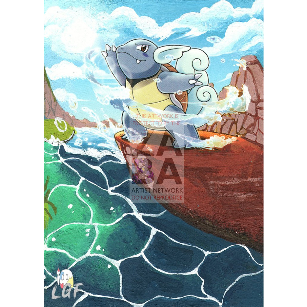 Wartortle 15/101 Plasma Blast Extended Art Custom Pokemon Card Silver Holo