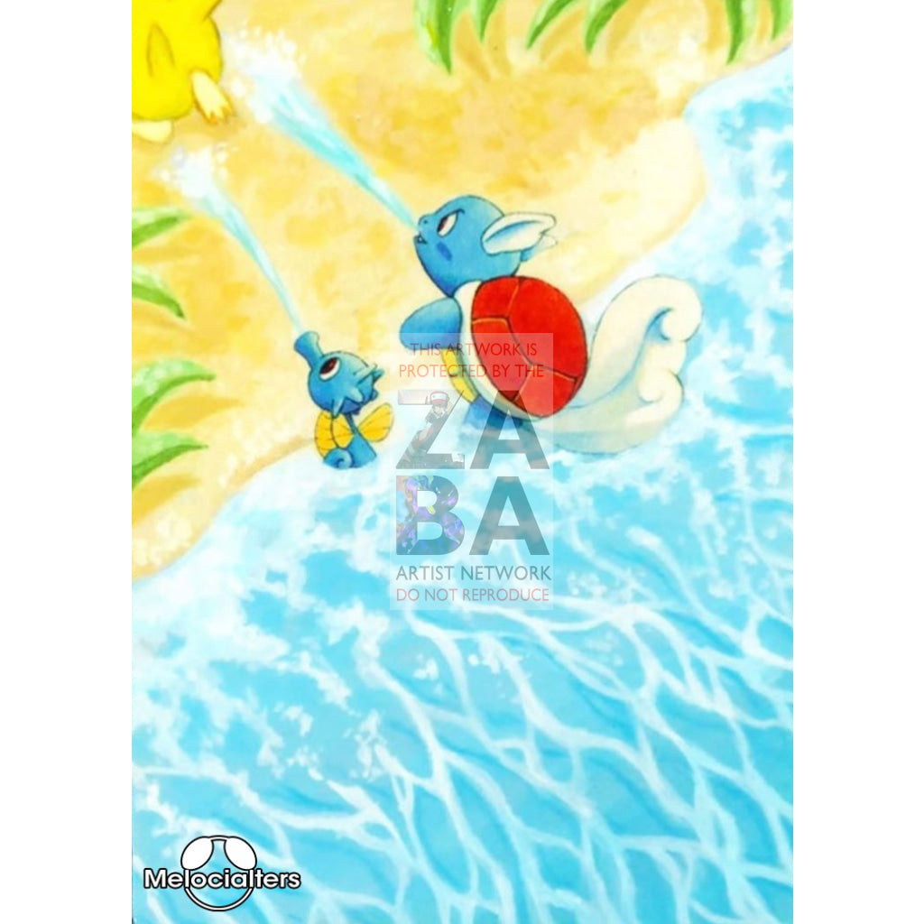 Wartortle 15/18 Southern Islands Extended Art Custom Pokemon Card - ZabaTV