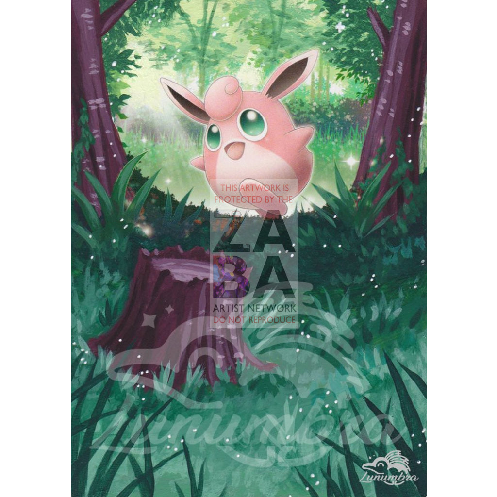 Wigglytuff 89/146 Xy Extended Art Custom Pokemon Card Textless Silver Holographic