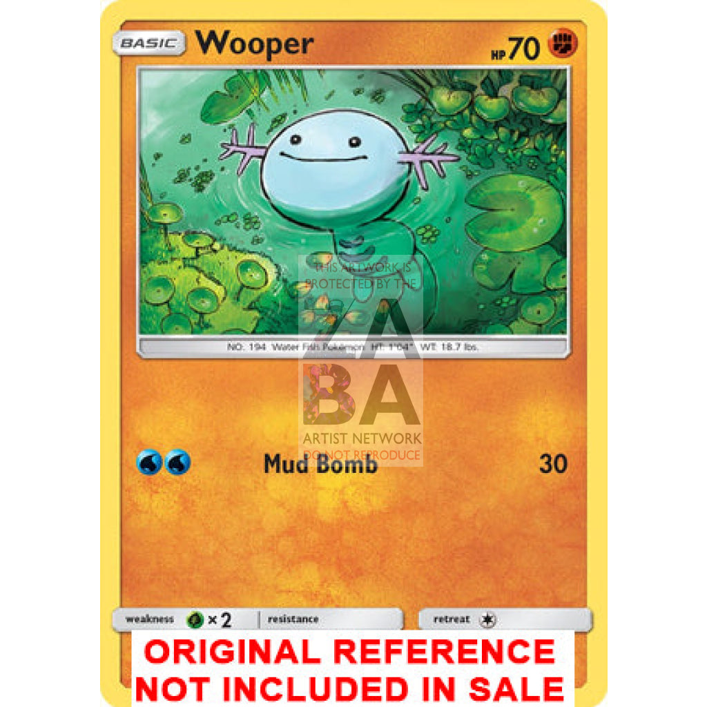 Wooper 96/214 Unbroken Bonds Extended Art Custom Pokemon Card