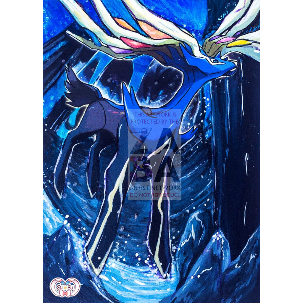 Xerneas 81/114 Steam Siege Extended Art Custom Pokemon Card - ZabaTV
