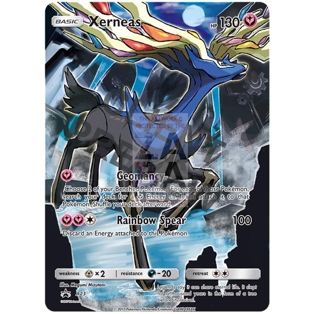 Xerneas 81/114 Steam Siege Extended Art Custom Pokemon Card Silver Holographic