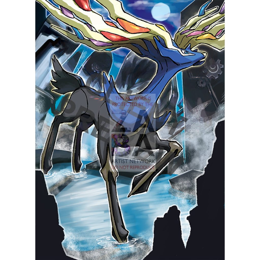 Xerneas 81/114 Steam Siege Extended Art Custom Pokemon Card Silver Holographic Textless