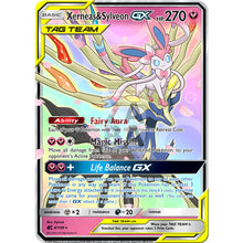 Xerneas & Sylveon Gx Custom Pokemon Card Fairy Type Single