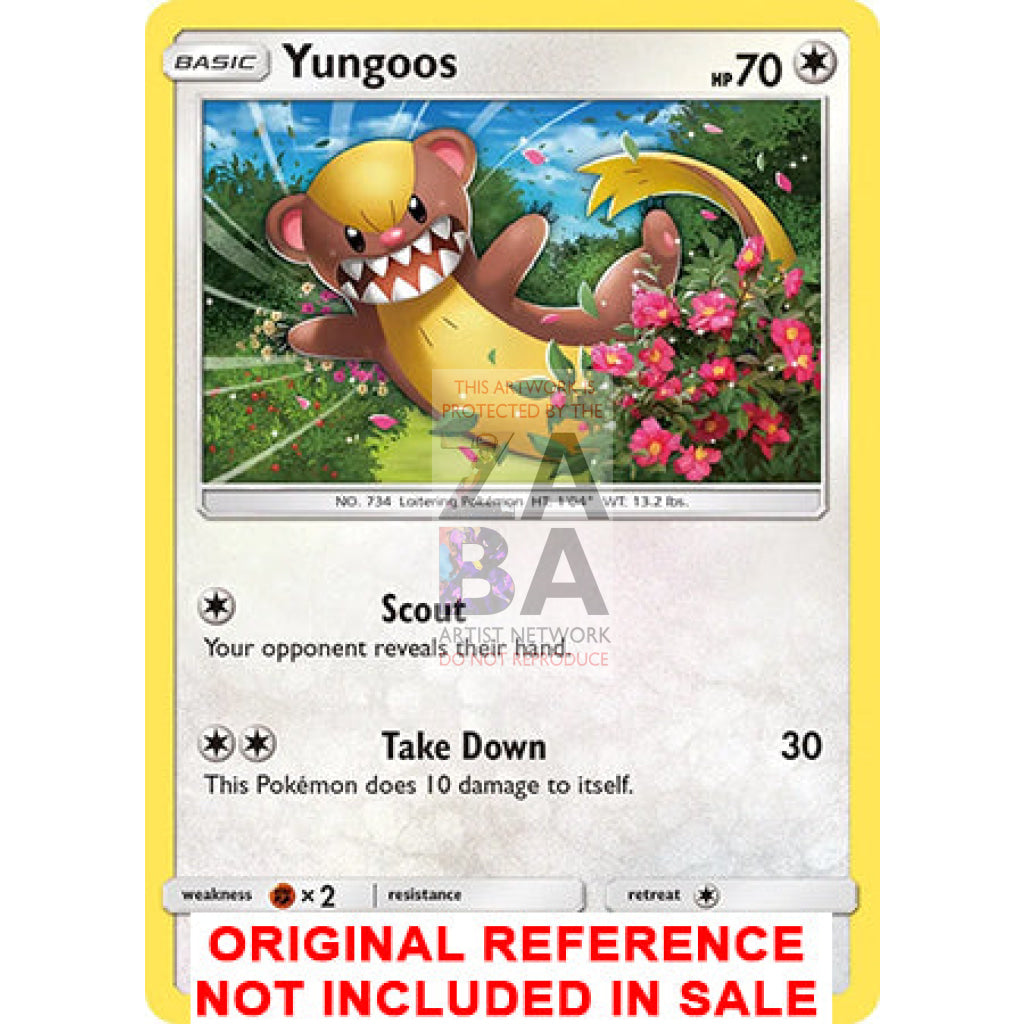 Yungoos 112/156 Ultra Prism Extended Art Custom Pokemon Card