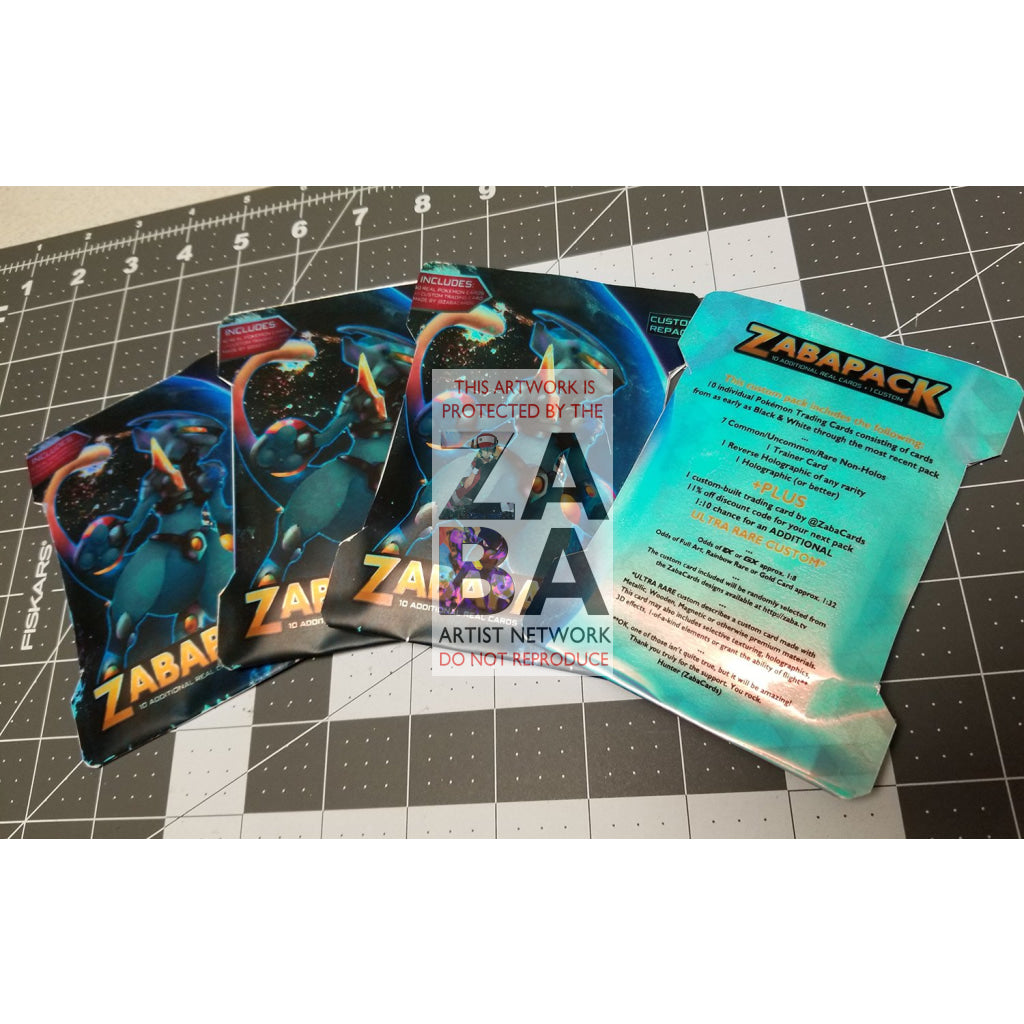 Zaba Collector Pack- Pokemon Cards + Custom Card Pack - ZabaTV