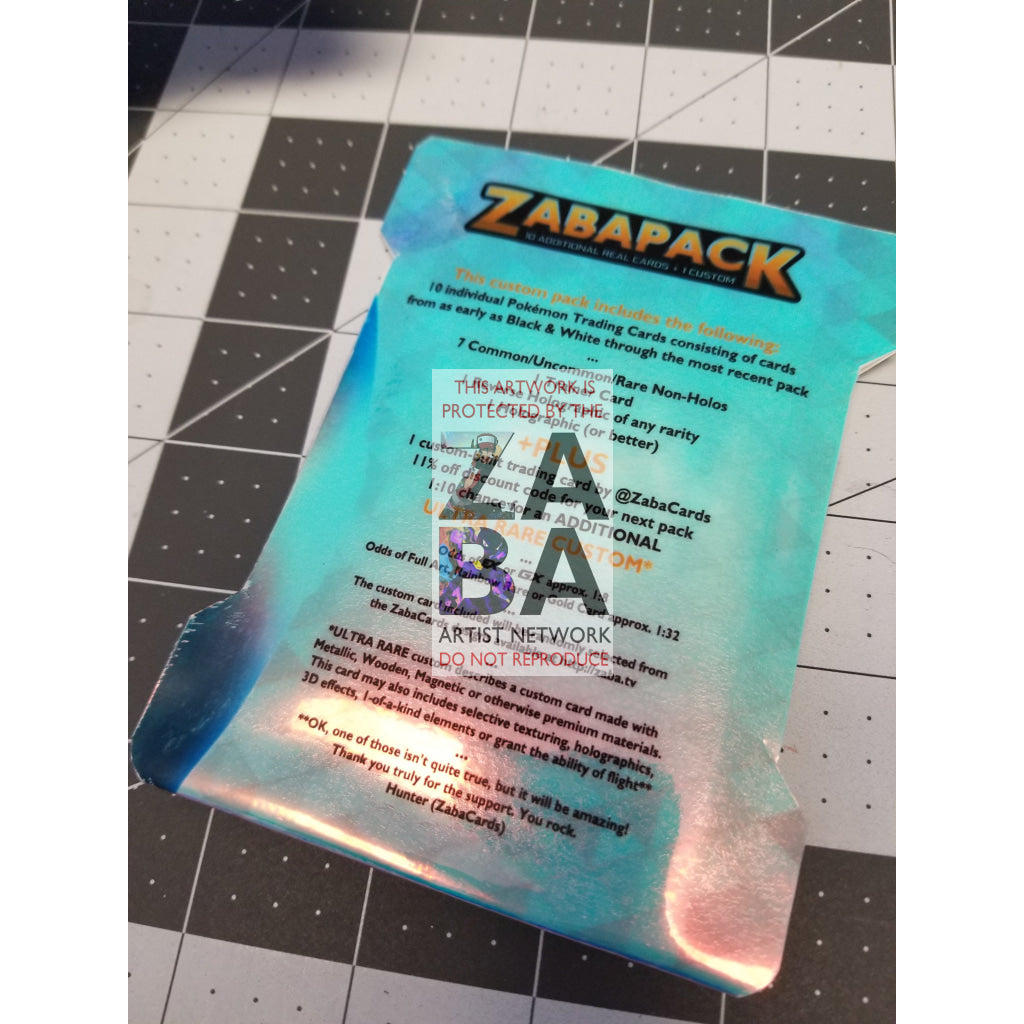 Zaba Collector Pack- Pokemon Cards + Custom Card Pack - ZabaTV