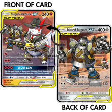 Zangashe & Boblurk (Zangoose Ashe+ Golurk Bob) Double-Sided Custom Overwatch + Pokemon Card Silver