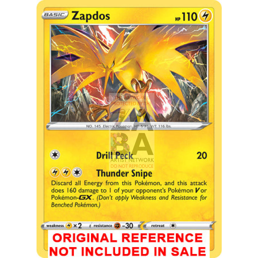 Zapdos 048/185 Vivid Voltage Extended Art Custom Pokemon Card - ZabaTV