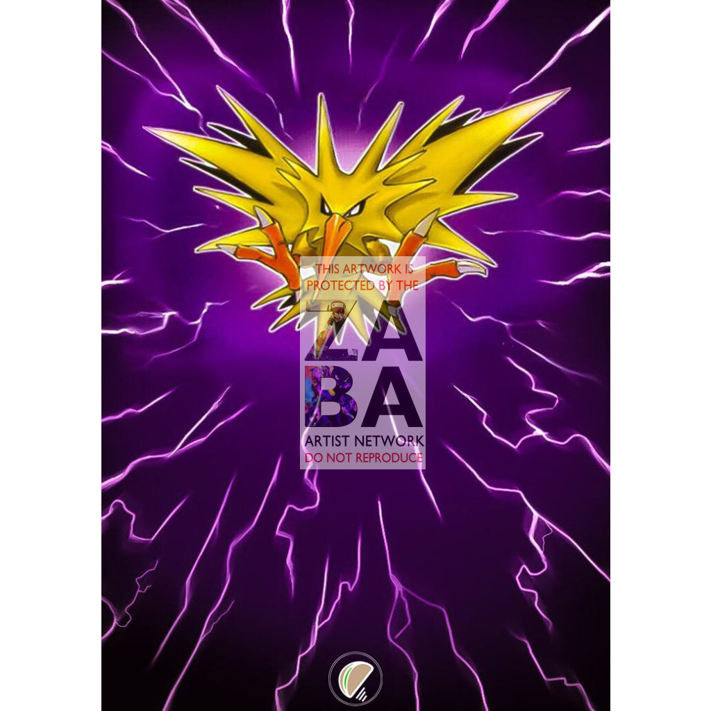 Zapdos 15/62 Fossil Extended Art Custom Pokemon Card - ZabaTV