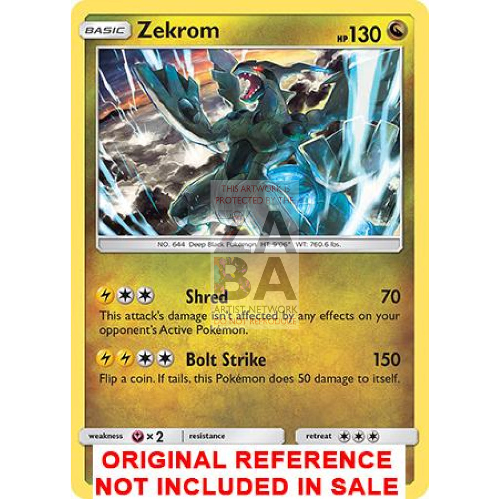 Zekrom 46/70 Dragon Majesty Extended Art Custom Pokemon Card - ZabaTV
