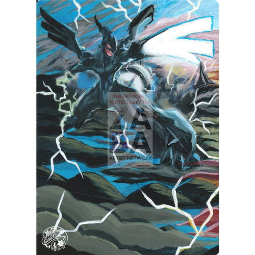 Zekrom 64/108 Roaring Skies Extended Art Custom Pokemon Card Silver Holo
