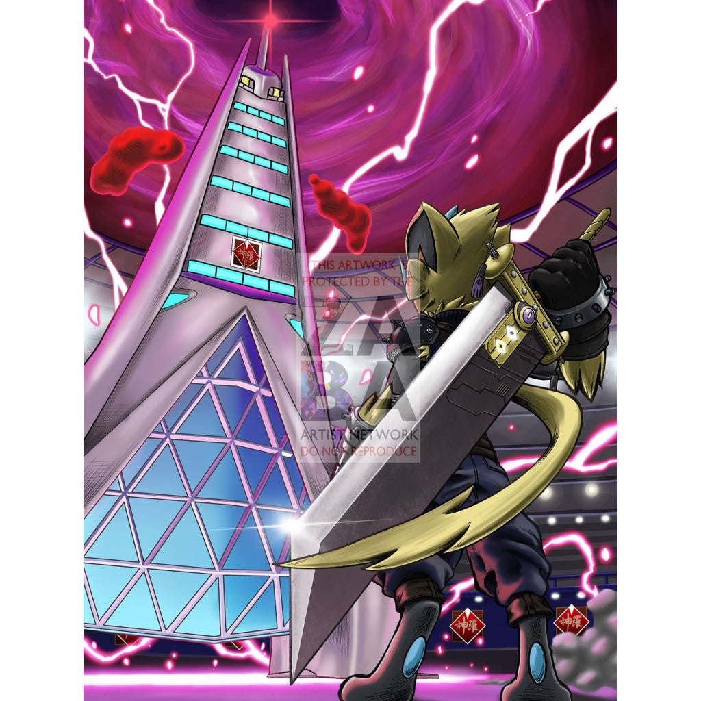 Zera Strife V Final Fantasy 7 X Pokemon Card Custom