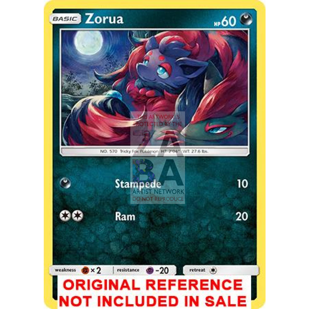 Zorua 52/73 Shining Legends Extended Art Custom Pokemon Card - ZabaTV