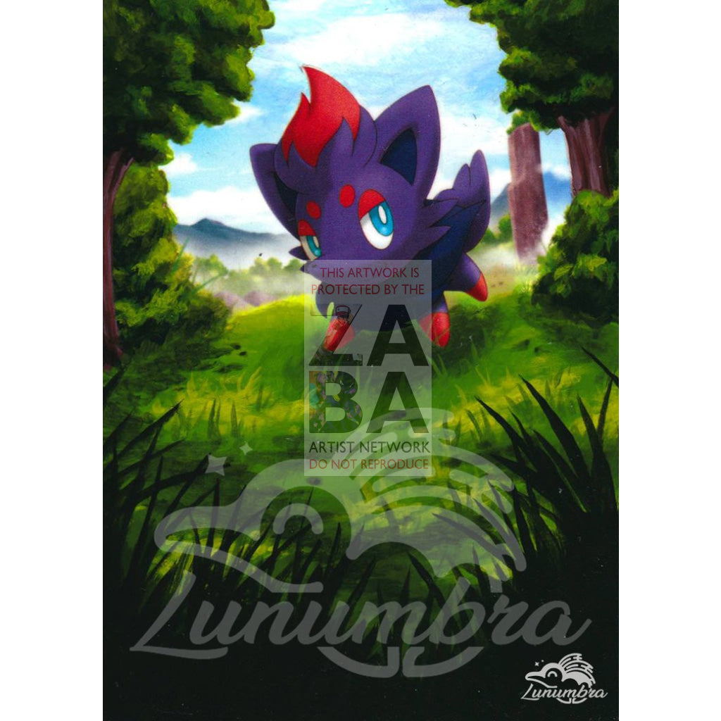 Zorua 70/114 Black & White Extended Art Custom Pokemon Card - ZabaTV