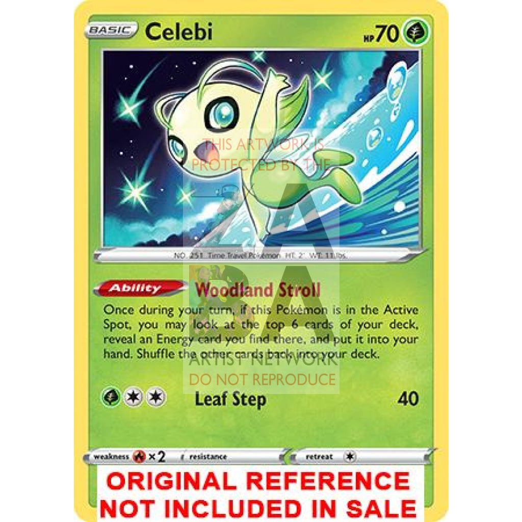 Shining Celebi 003/072 Shining Fates Extended Art Custom Pokemon Card - ZabaTV