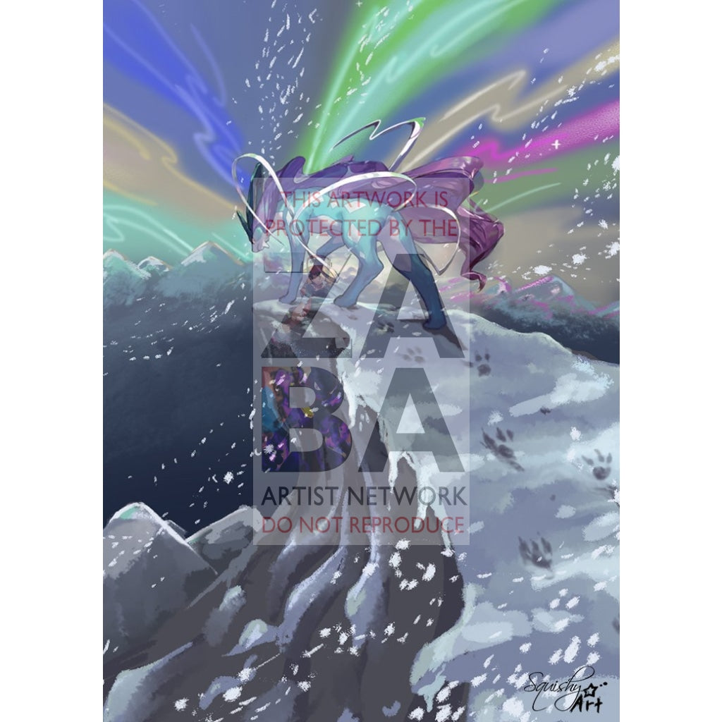 Suicune 037/189 Darkness Ablaze Extended Art Custom Pokemon Card Silver Foil
